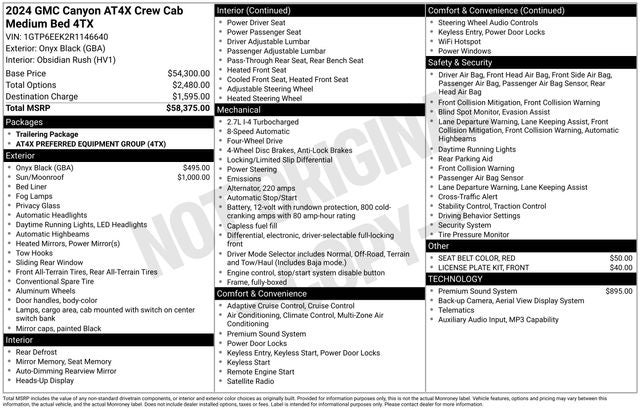 2024 GMC Canyon AT4X