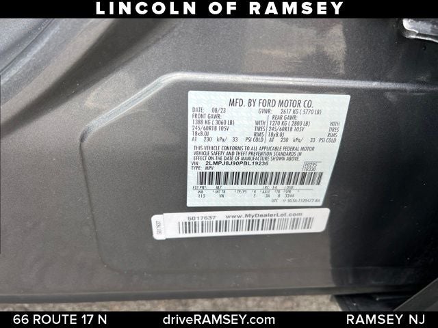 2023 Lincoln Nautilus Standard