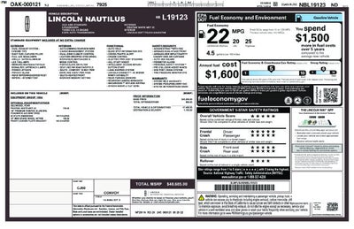 2022 Lincoln Nautilus Standard