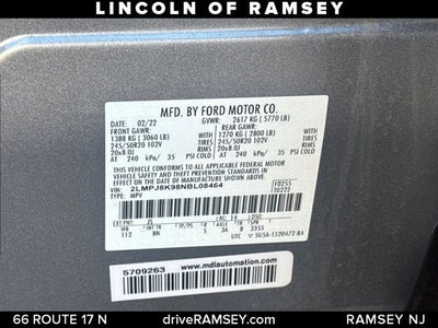 2022 Lincoln Nautilus Reserve