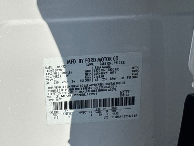 2022 Lincoln Nautilus Black Label