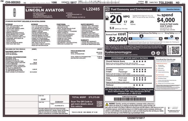 2026 Lincoln Aviator Reserve®
