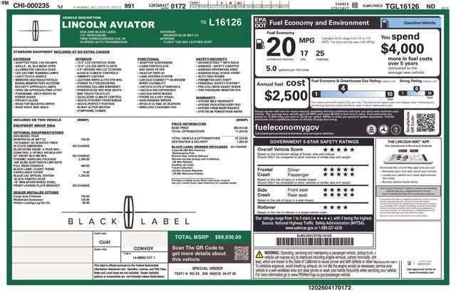2026 Lincoln Aviator Black Label