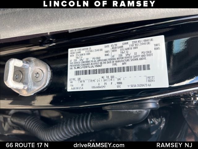 2020 Lincoln Corsair Standard