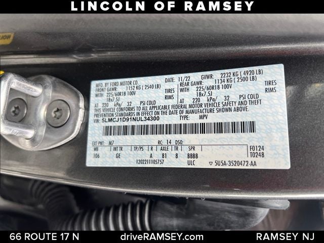 2022 Lincoln Corsair Standard