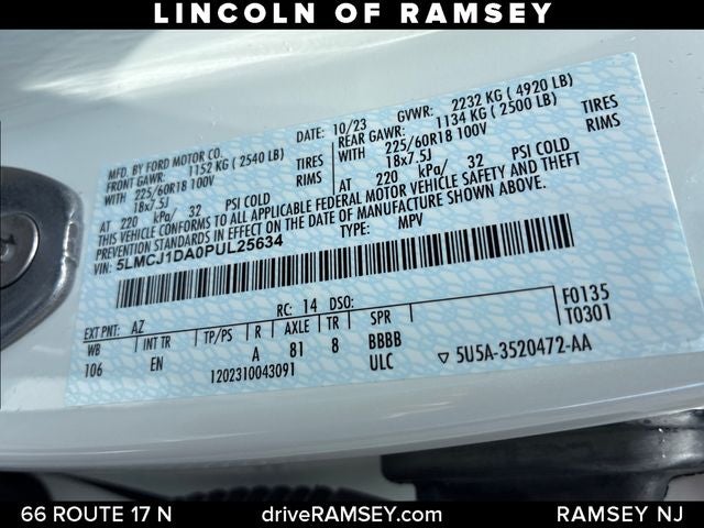 2023 Lincoln Corsair Standard