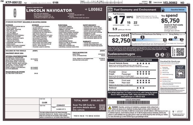 2027 Lincoln Navigator Reserve