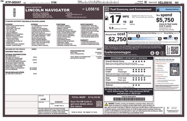 2027 Lincoln Navigator Reserve L