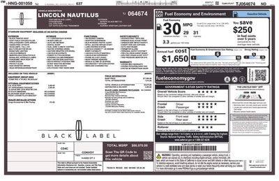 2026 Lincoln Nautilus Lincoln Black Label™