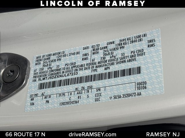 2022 Lincoln Corsair Grand Touring