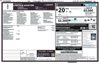 2027 Lincoln Aviator Reserve
