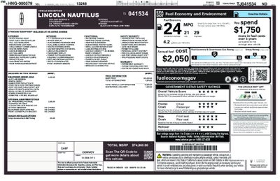 2026 Lincoln Nautilus Reserve