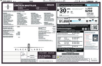 2026 Lincoln Nautilus Lincoln Black Label™