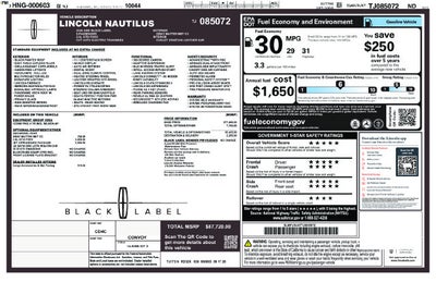 2026 Lincoln Nautilus Lincoln Black Label™