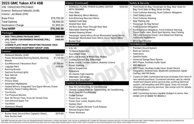 2023 GMC Yukon AT4