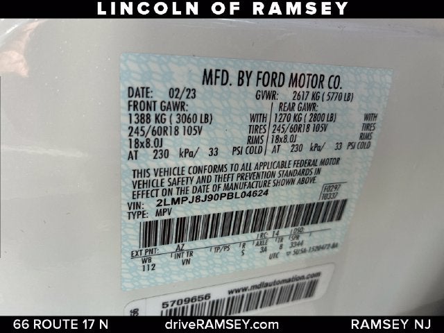 2023 Lincoln Nautilus Standard