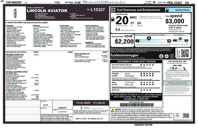 2023 Lincoln Aviator Reserve Premium