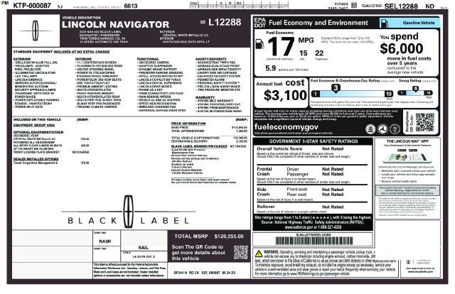 2025 Lincoln Navigator Black Label