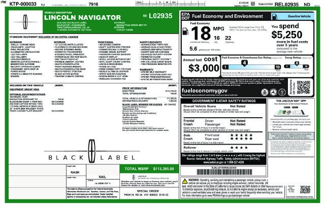 2024 Lincoln Navigator Black Label
