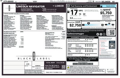 2027 Lincoln Navigator Black Label