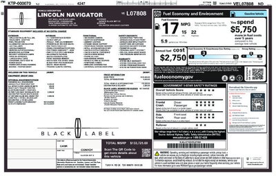 2027 Lincoln Navigator L Black Label