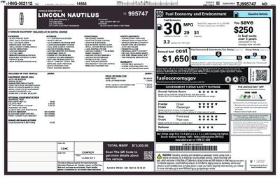 2026 Lincoln Nautilus Reserve