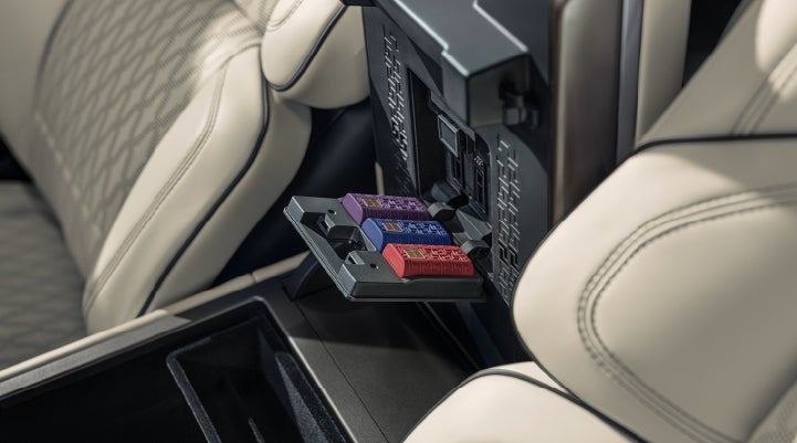 Digital Scent cartridges are shown in the diffuser located in the center arm rest. | Lincoln of Ramsey in Ramsey NJ