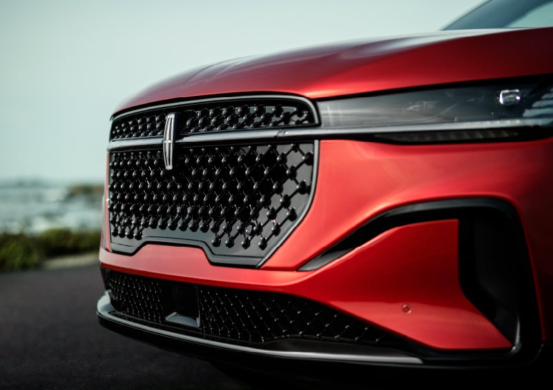 The sleek grille of a 2025 Lincoln Nautilus® SUV with the available Jet Appearance Package makes a bold statement. | Lincoln of Ramsey in Ramsey NJ