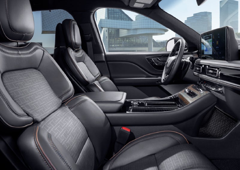 Rich leather details and other fine materials comprise the Lincoln Black Label™ model’s Invitation interior theme. | Lincoln of Ramsey in Ramsey NJ