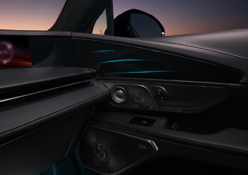 Selectable ambient lighting glows in the passenger door panel. | Lincoln of Ramsey in Ramsey NJ