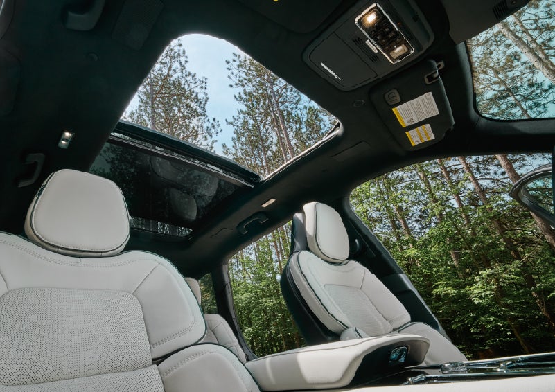 The front seats of a 2027 Lincoln Aviator® Black Label™ SUV | Lincoln of Ramsey in Ramsey NJ