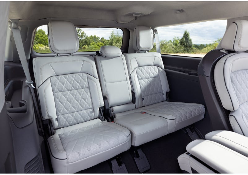 The 40-20-40 third-row seats of a 2027 Lincoln Navigator® Black Label™ SUV.