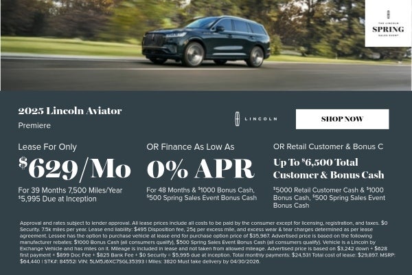 April 2026 New Vehicle Special