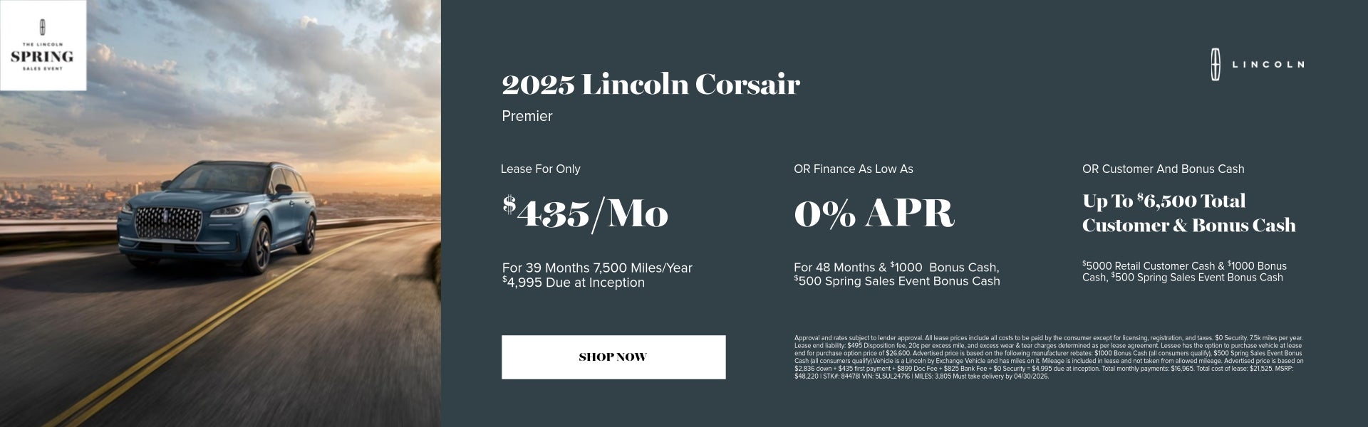 April 2026 New Vehicle Special