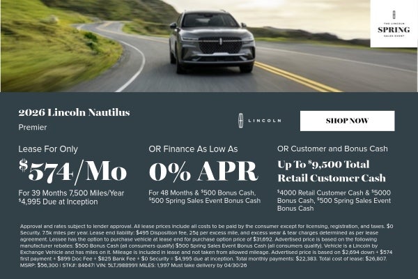 April 2026 New Vehicle Special