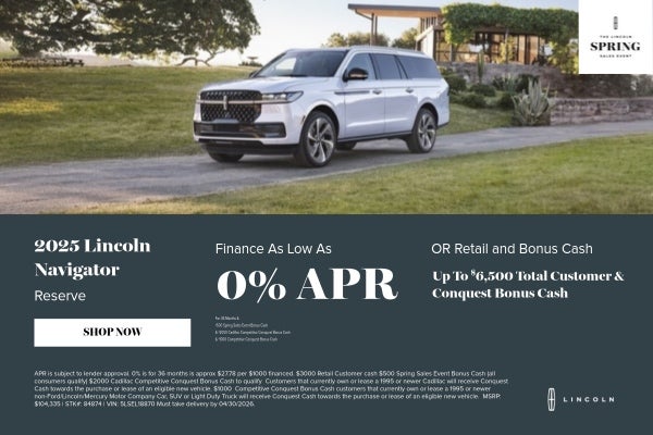 April 2026 New Vehicle Special