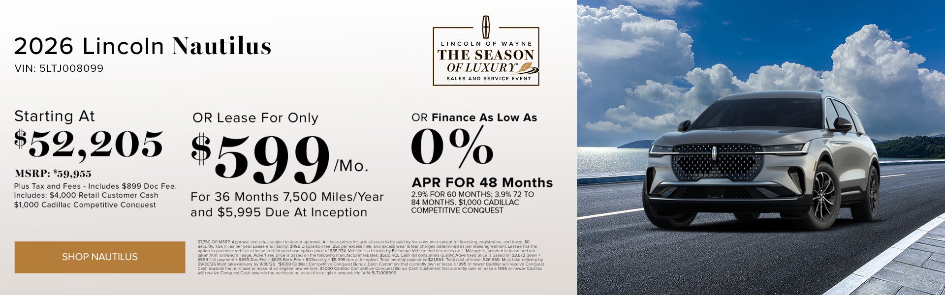 Season of Luxury Sales Event