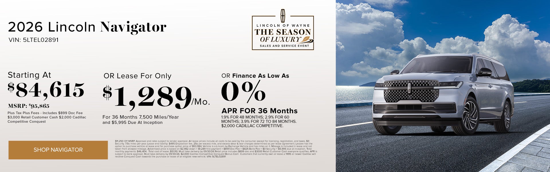 Season of Luxury Sales Event