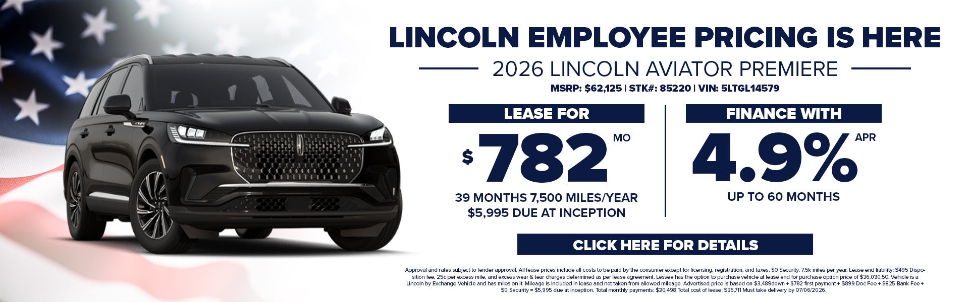 Lincoln Employee Pricing