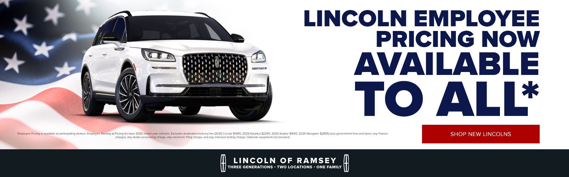 Lincoln Employee Pricing